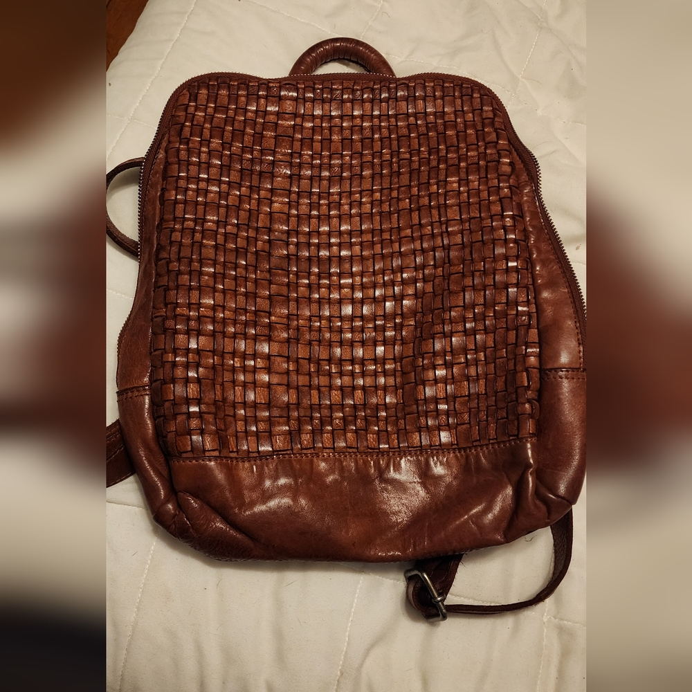 Leather Backpack Purse